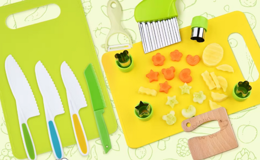 סט כלי מטבח מונטסורי לילדים 🍳🔪