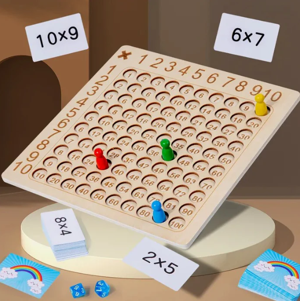 משחק ללימוד לוח הכפל בשיטת המונטסורי ➗📏